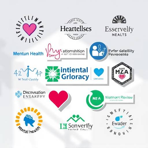 A collage of logos from various mental health organizations, emphasizing the availability of local resources and support.
