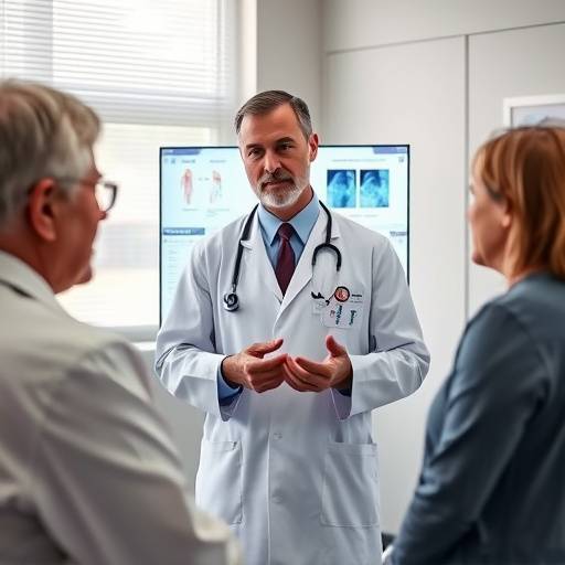 Doctor reviewing a patient's preventative screening results